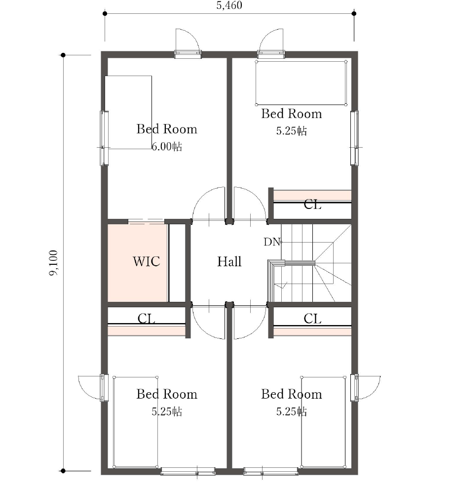 2階建て（〜4LDK）30坪 2F