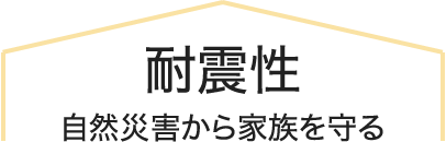 耐震性
自然災害から家族を守る